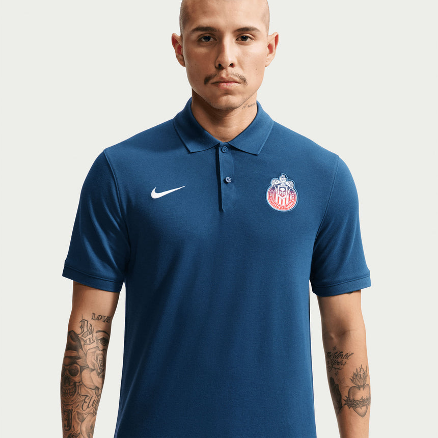 Nike Chivas De Guadalajara Men's Polo Navy Model
