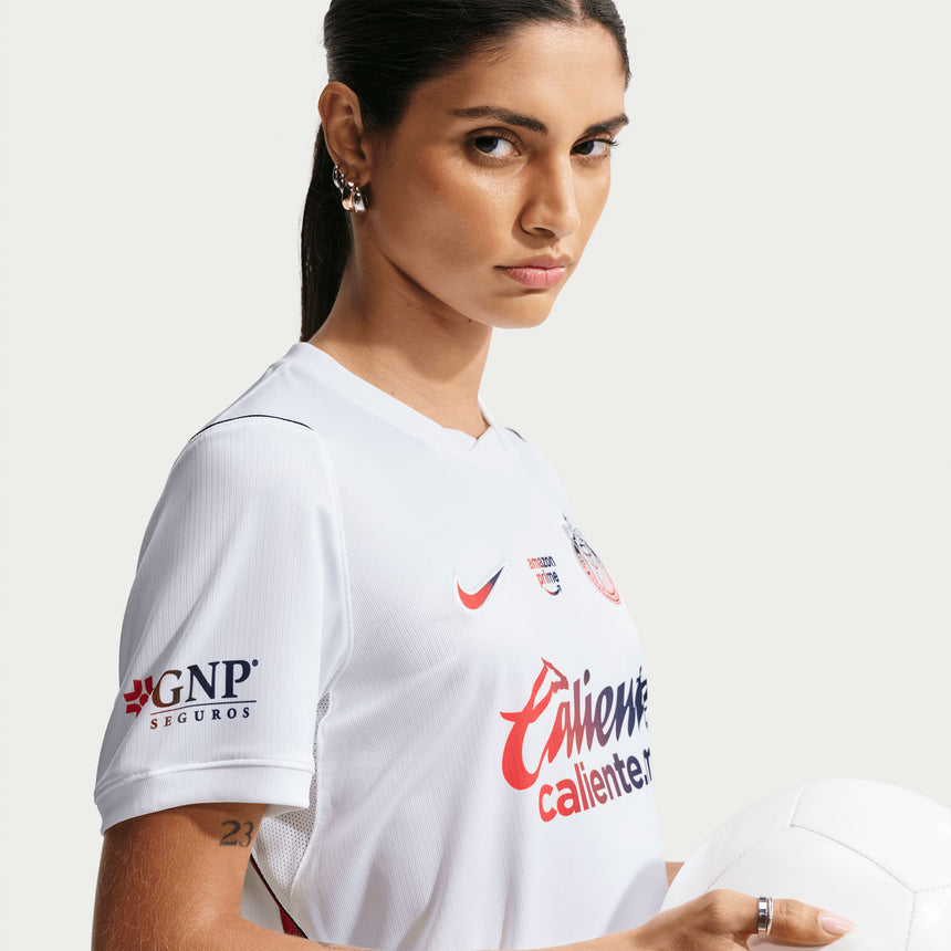 Nike Chivas De Guadalajara Women's Away Stadium 2026/27 Jersey White Sleeve