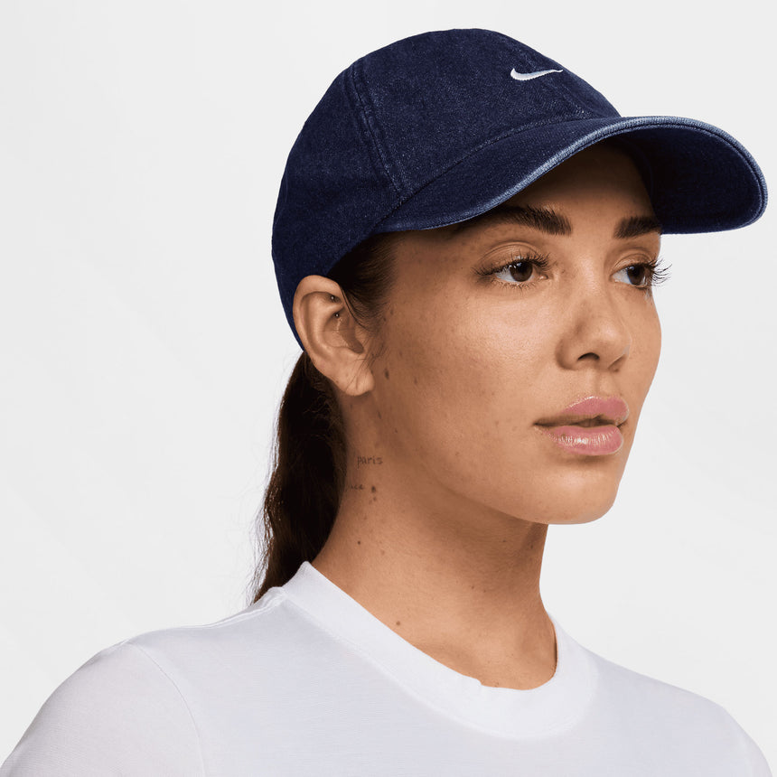 Nike Club Unstructured Denim Cap Navy Model