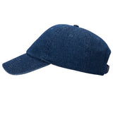 Nike Club Unstructured Denim Cap Navy Side