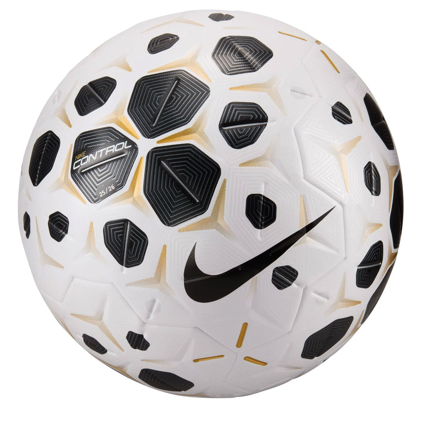 Nike Control Official Match 2025/26 Ball White/Black/Gold Front