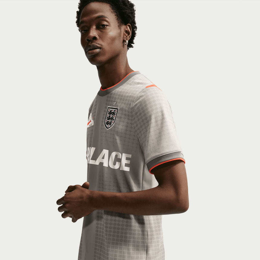 Nike England X Palace Men's Jersey Grey/Crimson Sleeve