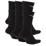 Nike Everyday Plus Adult Cushioned Socks (6 Pairs) Black Back