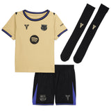 Nike FC Barcelona 2025/26 Away Minikit Gold/Persian Violet/Black Front