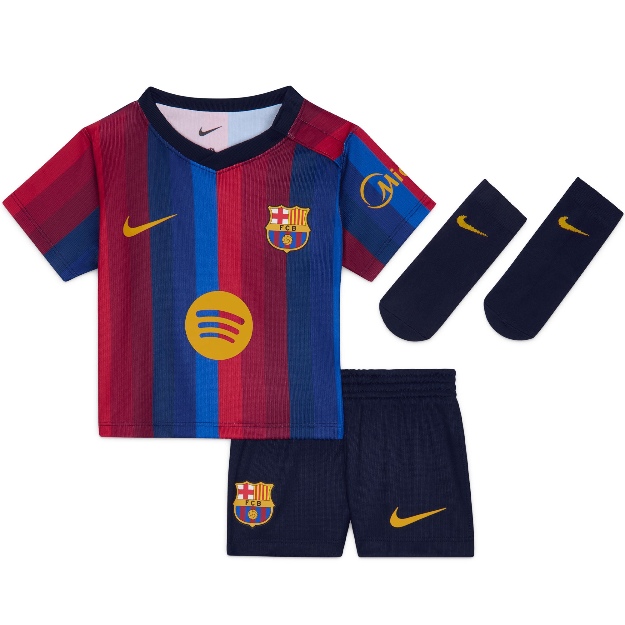 ナイキ　Nike バルセロナFC キット Nike FC Barcelona Infant Home 2026/27 3-Piece Mini-Kit Navy/Red