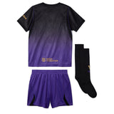 Nike FC Barcelona Kids Away Kobe 2026/27 Minikit Black/Purple Back