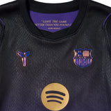 Nike FC Barcelona Kids Away Kobe 2026/27 Minikit Black/Purple Crest