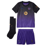 Nike FC Barcelona Kids Away Kobe 2026/27 Minikit Black/Purple Front