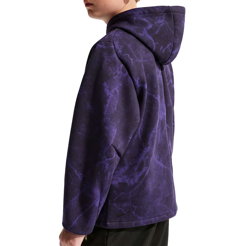 Nike FC Barcelona Kids Away Kobe Pullover Hoodie Purple Back
