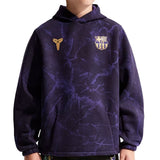 Nike FC Barcelona Kids Away Kobe Pullover Hoodie Purple Front