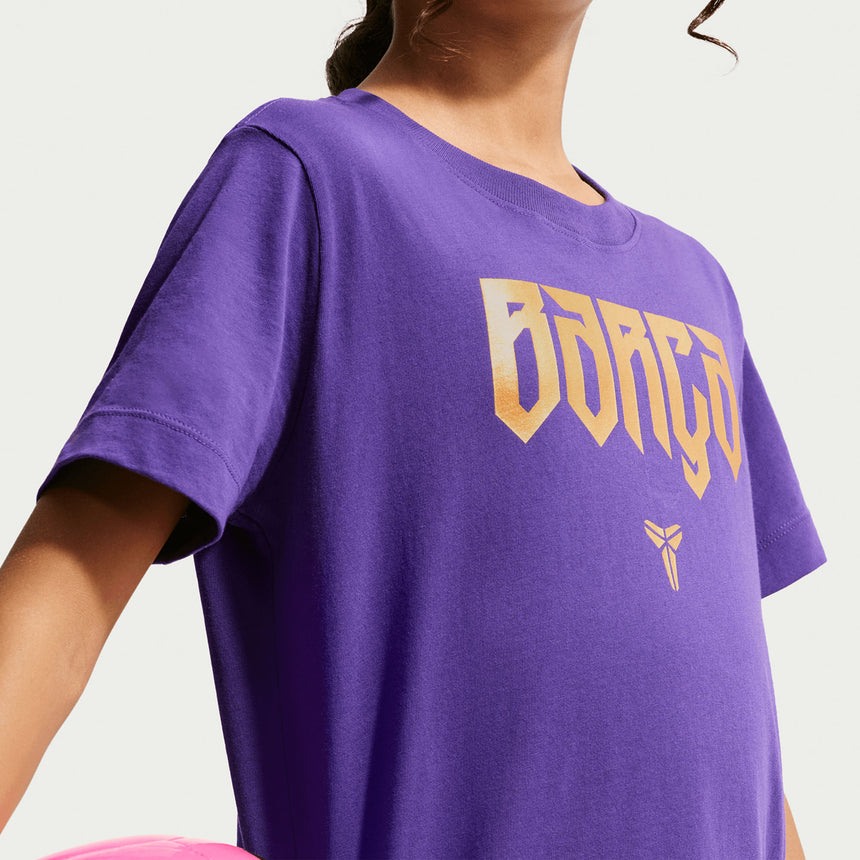Nike FC Barcelona Kids Away Kobe Tee  Purple/Gold Crest