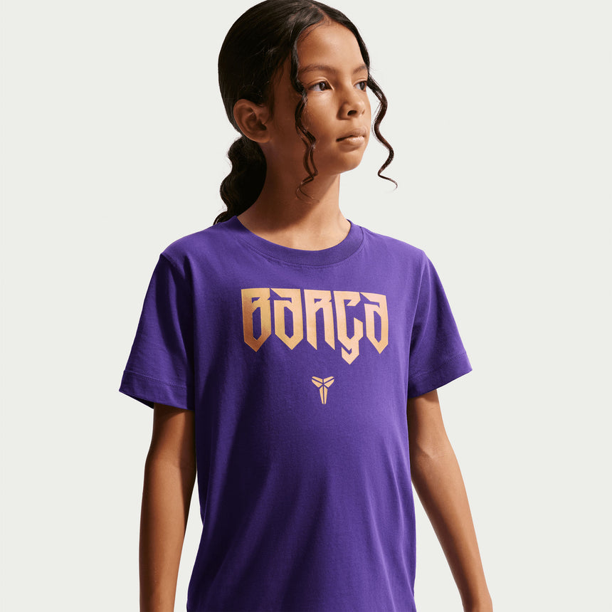 Nike FC Barcelona Kids Away Kobe Tee  Purple/Gold Model
