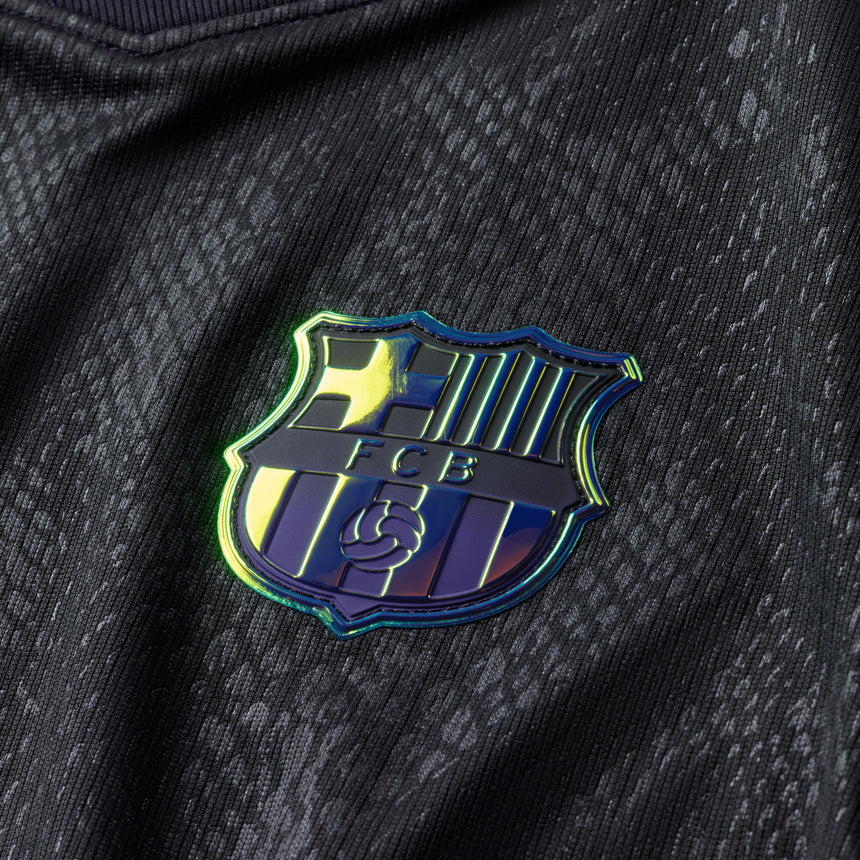 Nike FC Barcelona Kids Away Stadium Kobe 2026/27 Jersey Black/Purple/Gold Crest