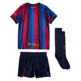 Nike FC Barcelona Kids Home 2026/27 3-Piece Mini-Kit Navy/Red Back