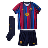 Nike FC Barcelona Kids Home 2026/27 3-Piece Mini-Kit Navy/Red Front