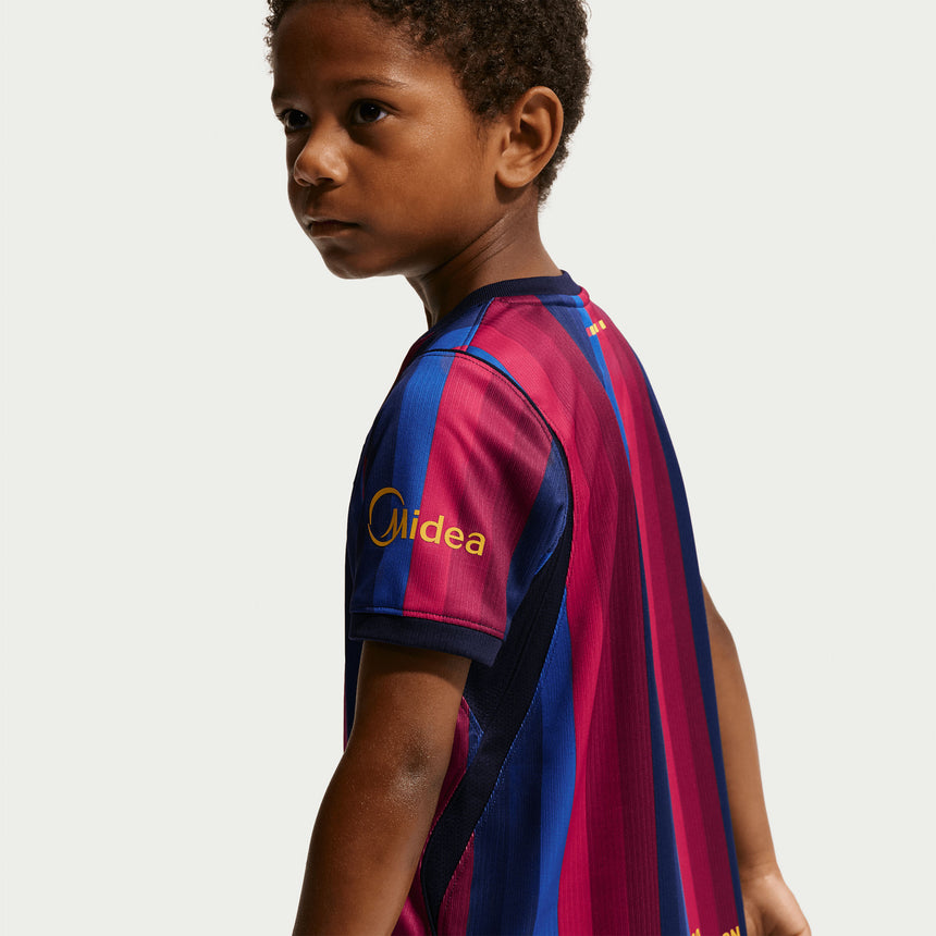 Nike FC Barcelona Kids Home 2026/27 3-Piece Mini-Kit Navy/Red Sleeve