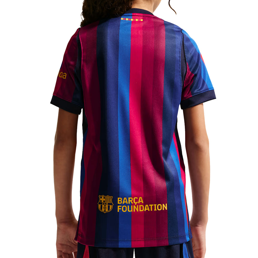 Nike FC Barcelona Kids Home Stadium 2026/27 Jersey Navy/Red Back