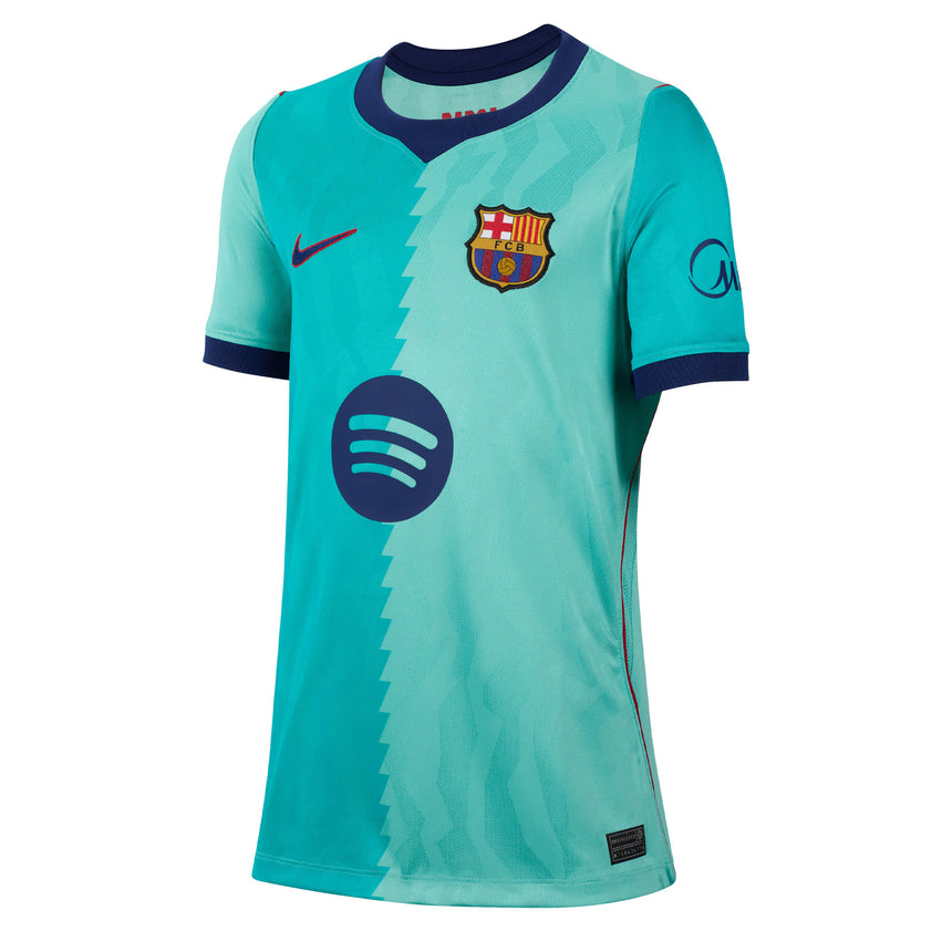 Nike FC Barcelona Kids Third Stadium 2026/27 Jersey Green Front