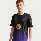 Nike FC Barcelona Men's Away Aero-FIT Kobe 2026/27 Jersey Black/Purple Sleeve