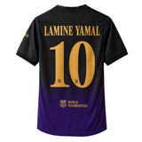 Nike FC Barcelona Men's Away Authentic Kobe 2026/27 Jersey w/ Lamine Yamal #10 Black/Purple Back
