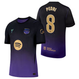 Nike FC Barcelona Men's Away Authentic Kobe 2026/27 Jersey w/ Pedri #8 Black/Purple Both