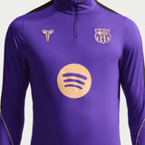 Nike FC Barcelona Men's Away Kobe Strike Drill Top Purple/Gold Crest