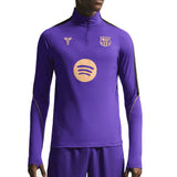 Nike FC Barcelona Men's Away Kobe Strike Drill Top Purple/Gold Front