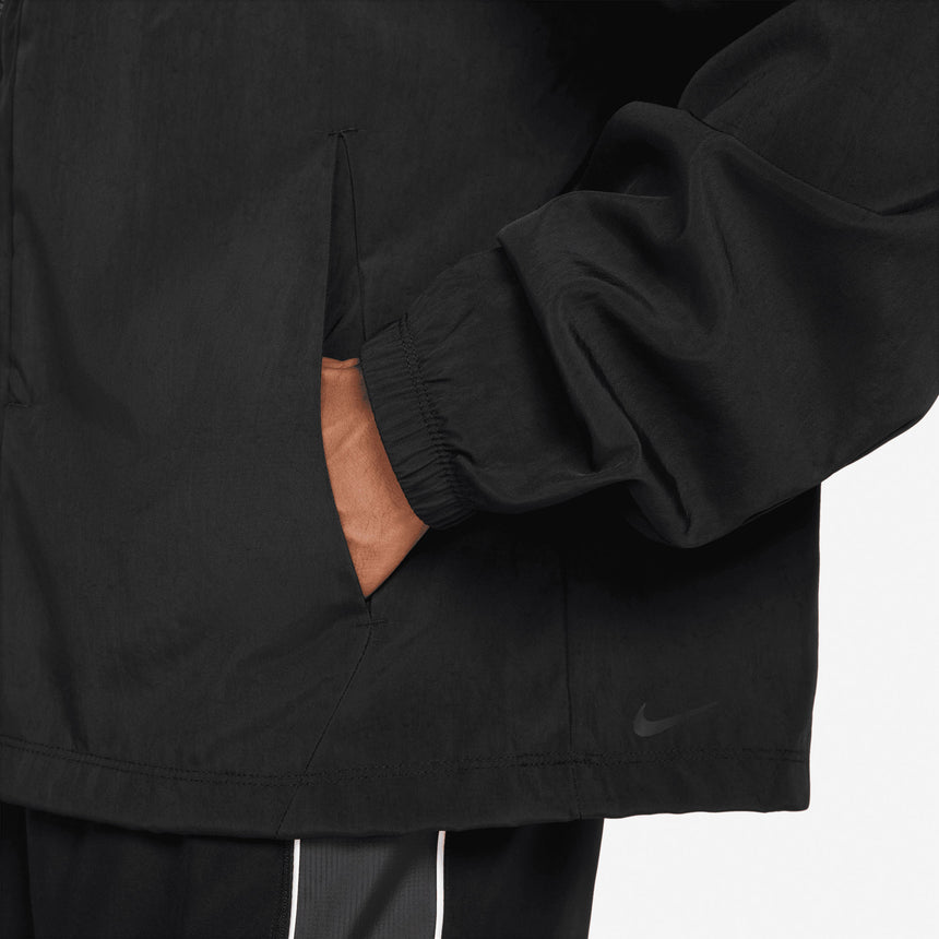 Nike FC Barcelona Men's Away Kobe Woven Jacket Black/Purple Pockets