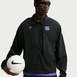 Nike FC Barcelona Men's Away Kobe Woven Jacket Black/Purple Model