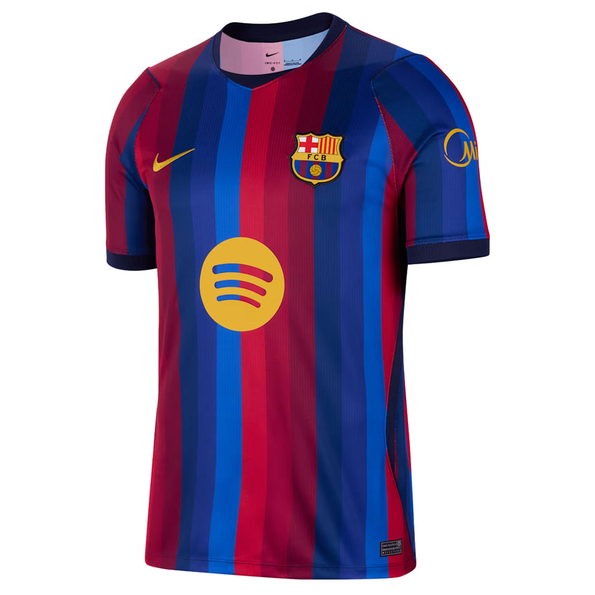 Nike FC Barcelona Men's Home Aero-FIT 2026/27 Jersey w/ Lamine Yamal #10 Navy/Red Front