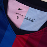 Nike FC Barcelona Men's Home Aero-FIT 2026/27 Jersey w/ Lamine Yamal #10 Navy/Red Neck
