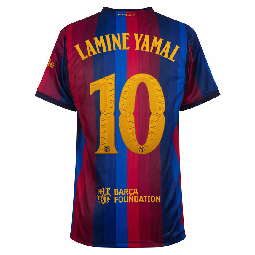 Nike FC Barcelona Men's Home Stadium 2026/27 Jersey w/ Lamine Yamal #10 Navy/Blue Back