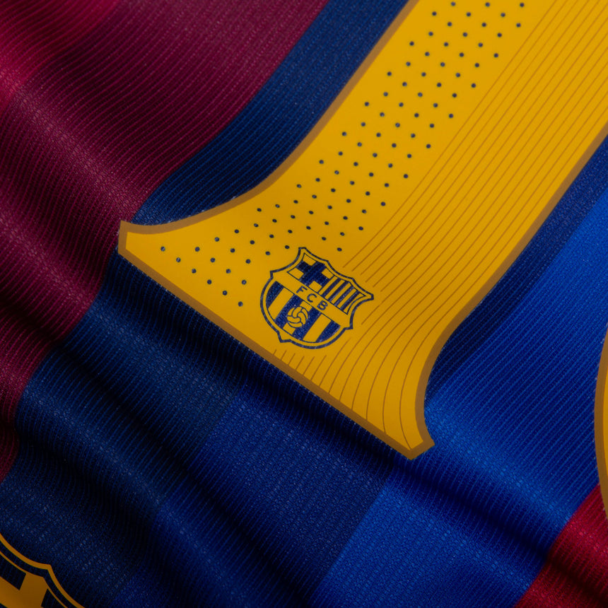 Nike FC Barcelona Men's Home Stadium 2026/27 Jersey w/ Lamine Yamal #10 Navy/Blue Logo
