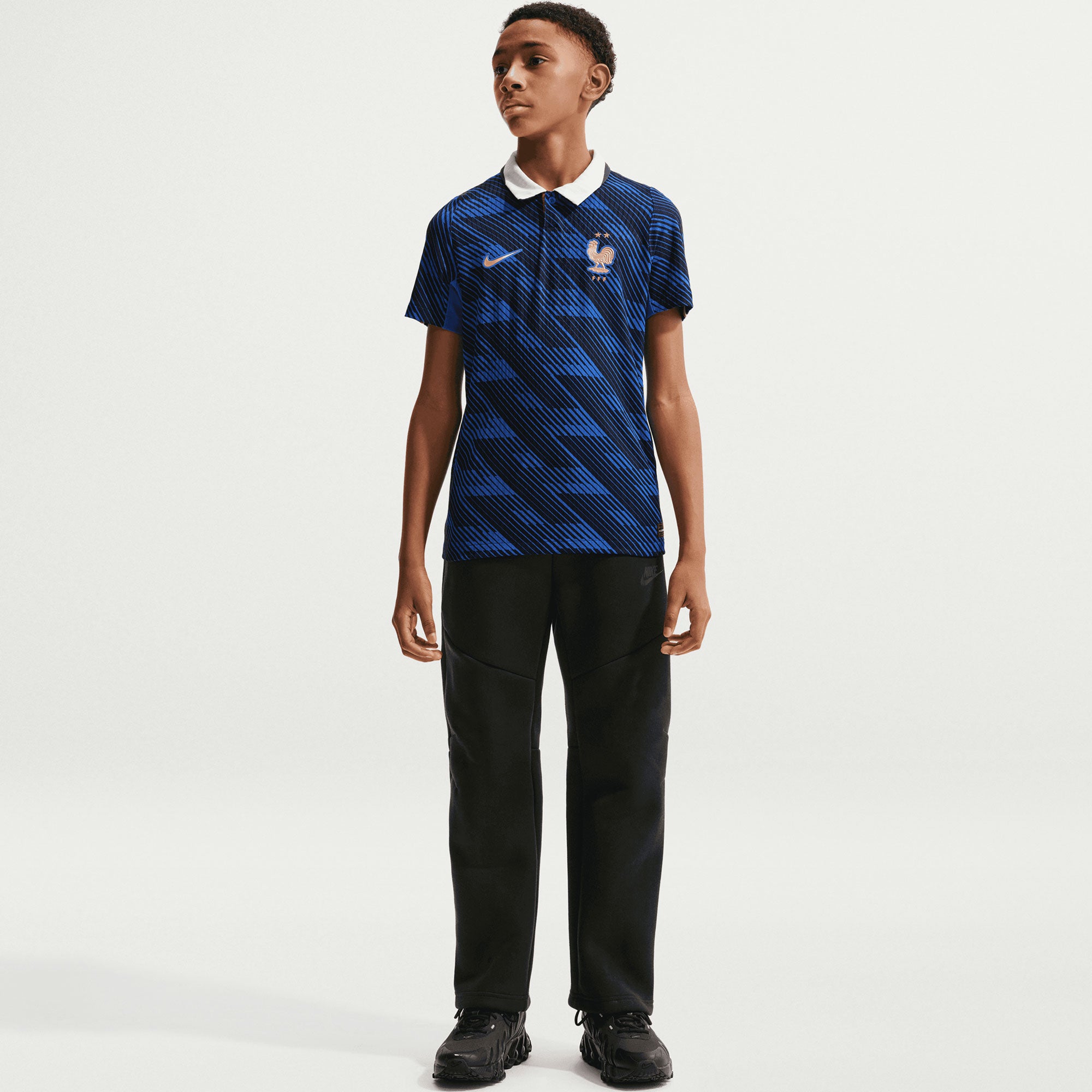 Nike France Kids Home Aero-FIT 2026 Soccer Jersey Blue – Azteca Soccer