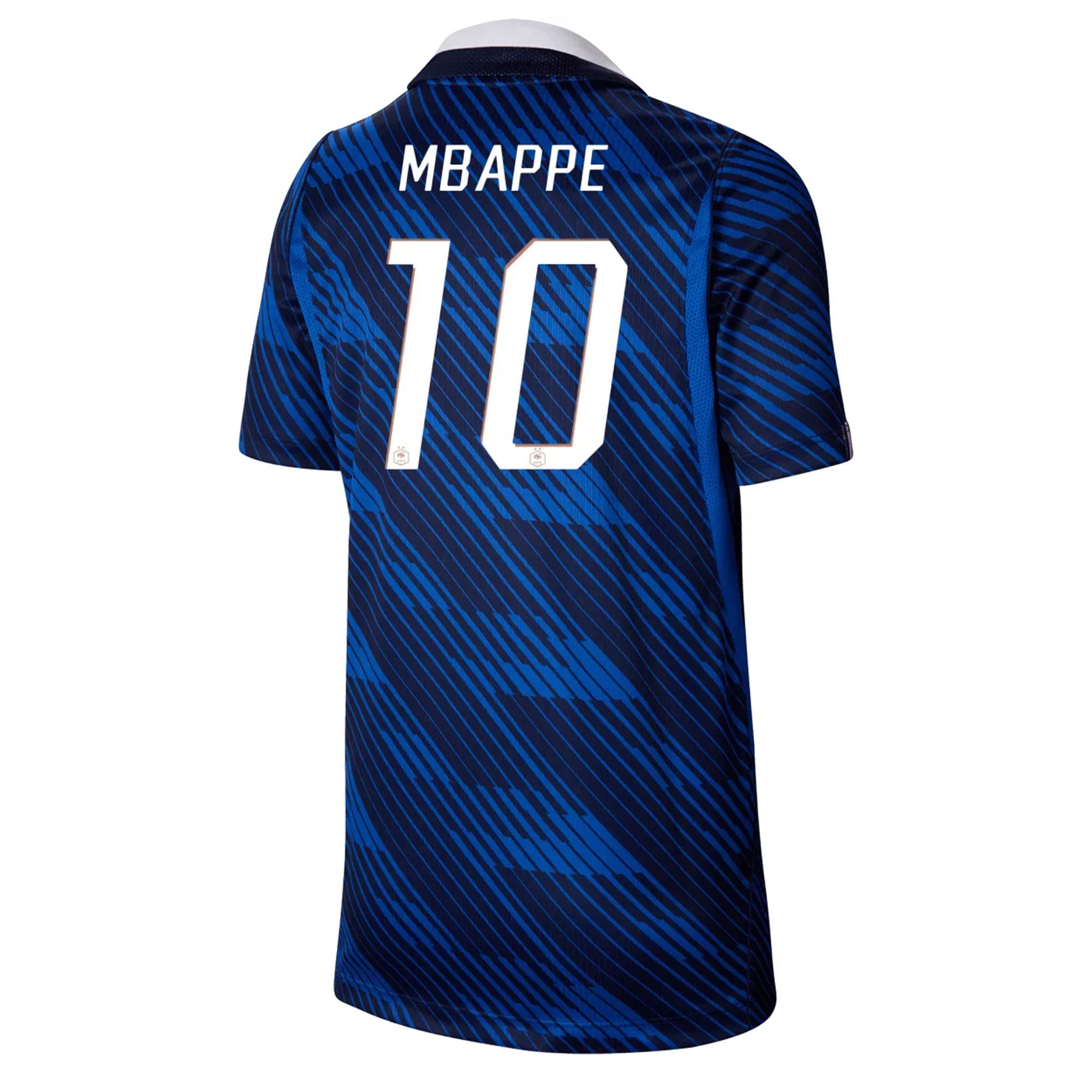Nike France Kids Home Stadium 2026 Jersey w/ Mbappe #10 Blue/Black