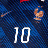 Nike France Kids Home Stadium 2026 Jersey w/ Mbappe #10 Blue/Black Crest