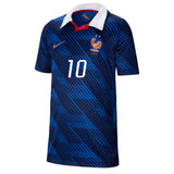 Nike France Kids Home Stadium 2026 Jersey w/ Mbappe #10 Blue/Black Front