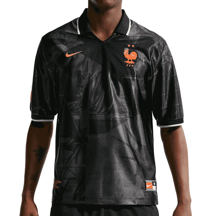 Nike France Men's Energy 2026 Jersey Black/White Front