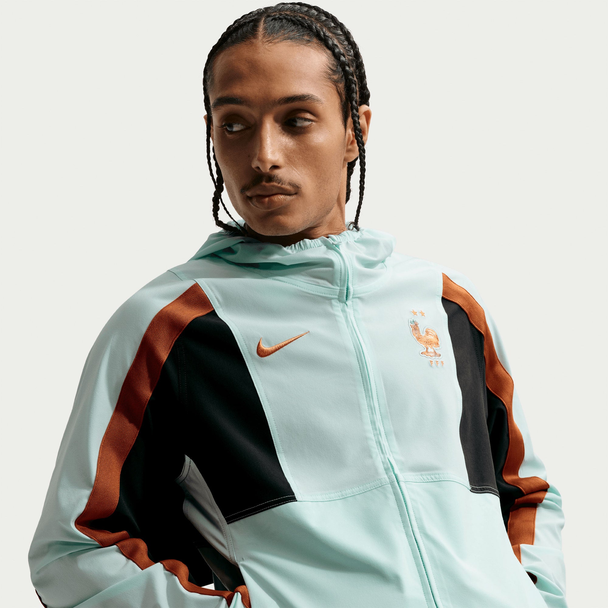 Nike France Men's Energy Woven Jacket Igloo/Black/Metallic