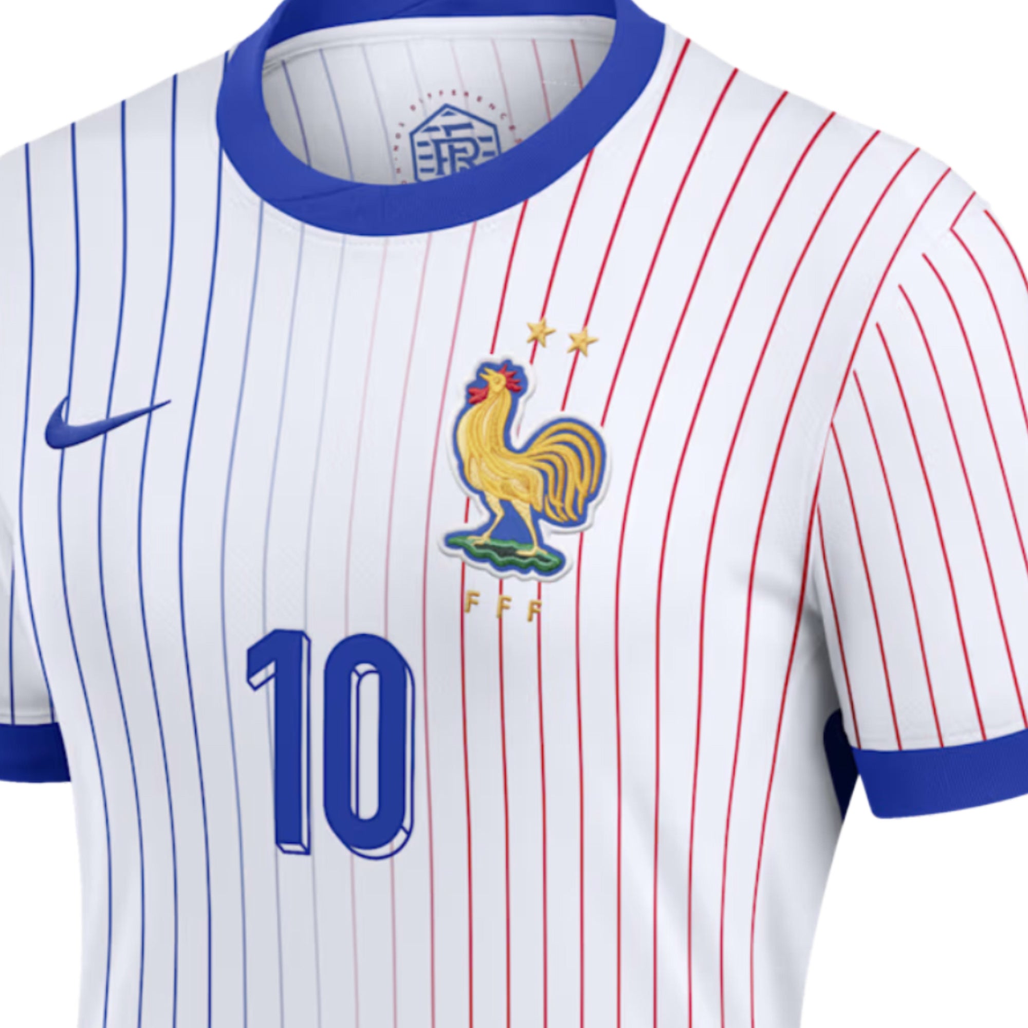 Nike France Women's Away Stadium 2024/25 Jersey w/ Mbappe #10