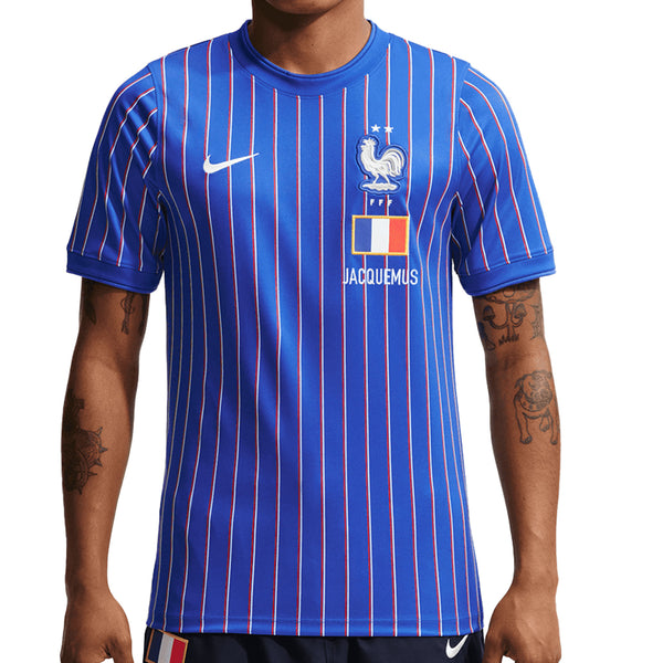 NIKE JACQUEMUS フランス サッカーシャツ 3XL Nike France X Jacquemus Men's Pre-Match Jersey Blue – Azteca Soccer
