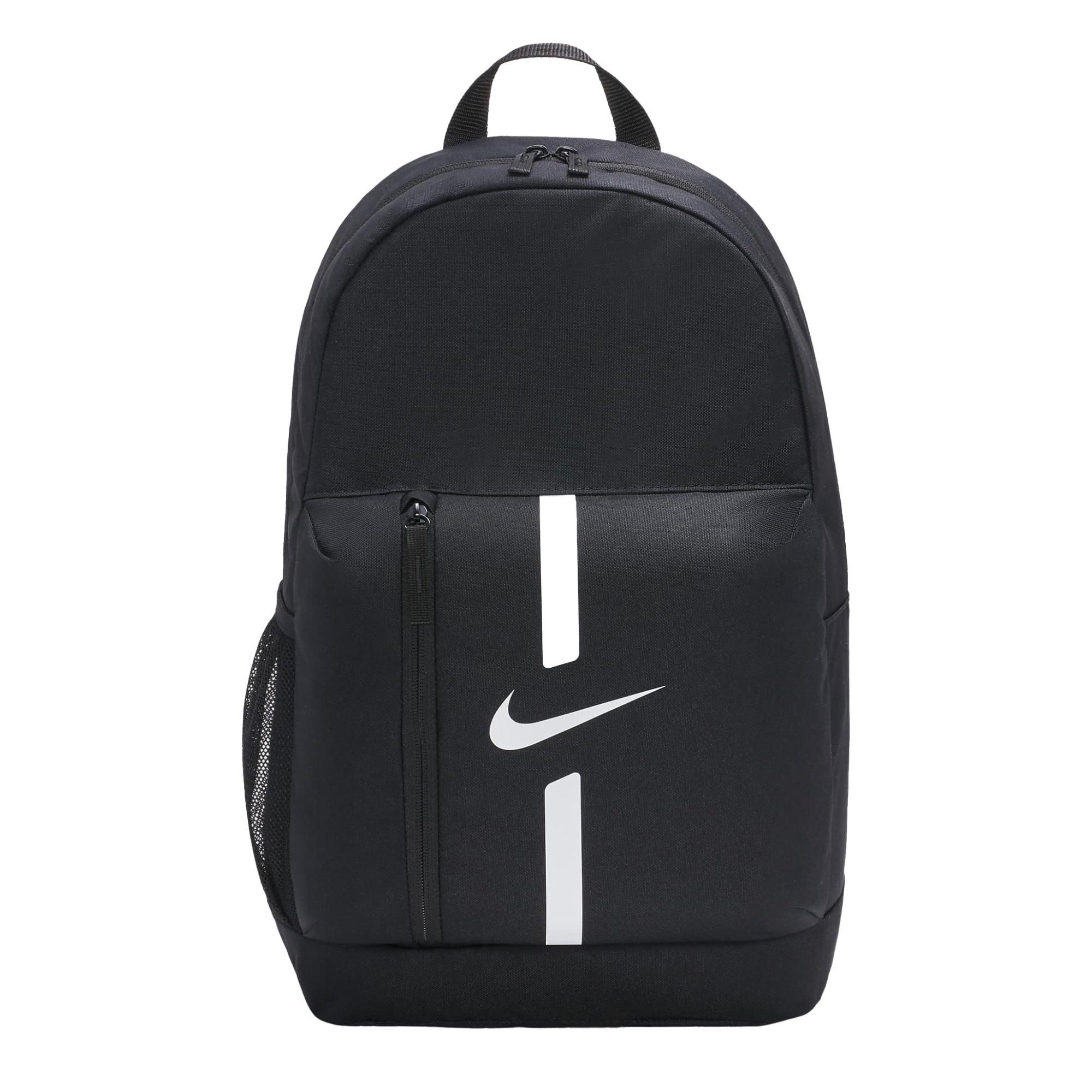 black nike backpack with logo on front Nike Kids Academy Team BackPack Black/White – Azteca Soccer