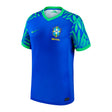 Nike Kids Brazil 2023/24 Away Jersey Blue/Green Front