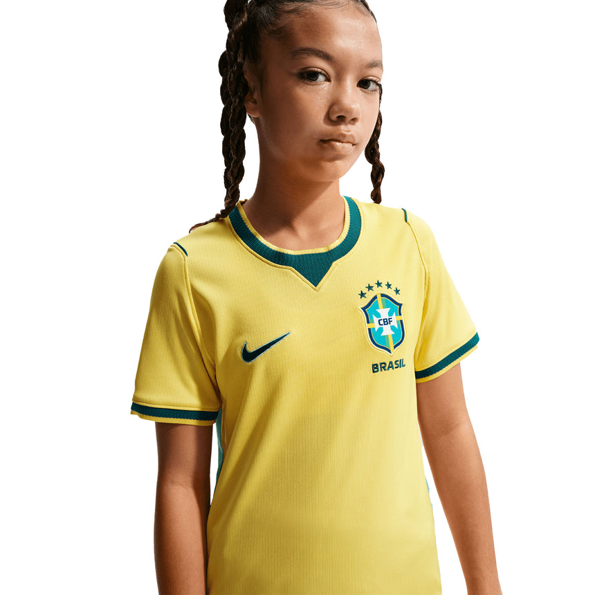 Nike Kid's Brazil Home World Cup 2026 Jersey Yellow Model
