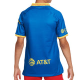 Nike Kids Club America 2023/24 Away Jersey Blue/Yellow Back
