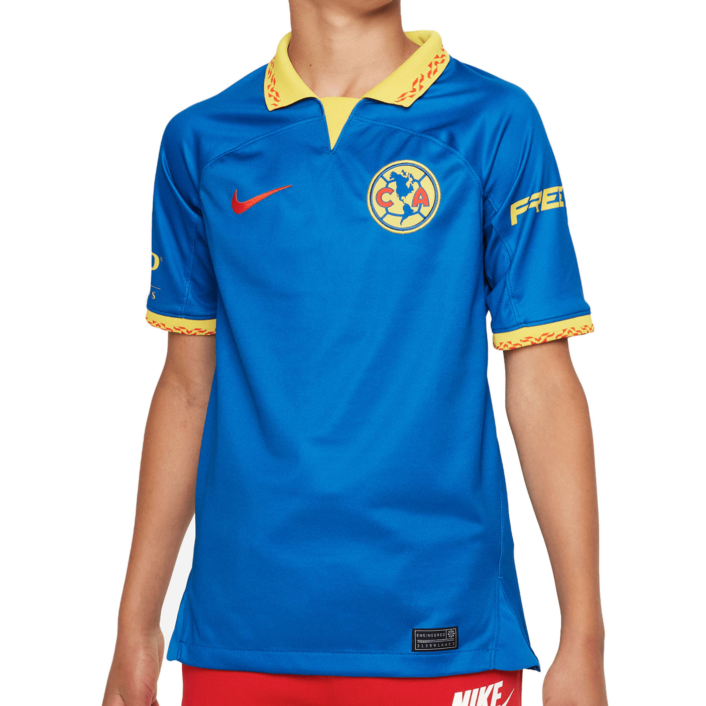 Nike Kids Club America 2023/24 Away Jersey Blue/Yellow Front