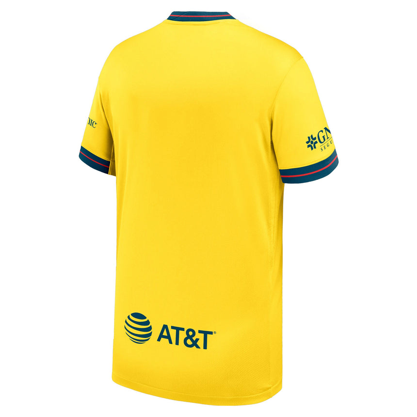 Nike Kids Club America 2024/25 Home Jersey Tour Yellow/Valerian Blue Back