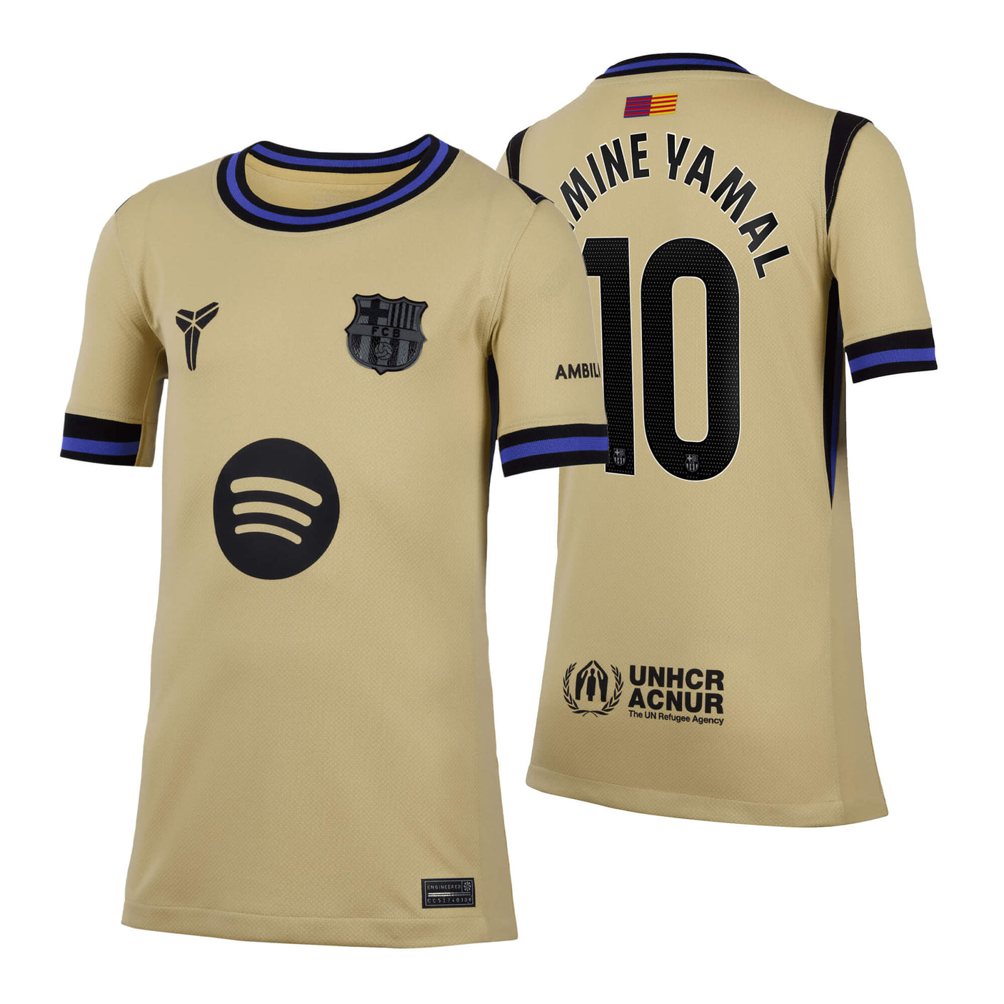 Nike Kids FC Barcelona 2025/26 Away Jersey w/ Lamine Yamal #10 Printing