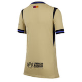 Nike Kids FC Barcelona 2025/26 Away Jersey Team Gold/Persian Violet/Black Back