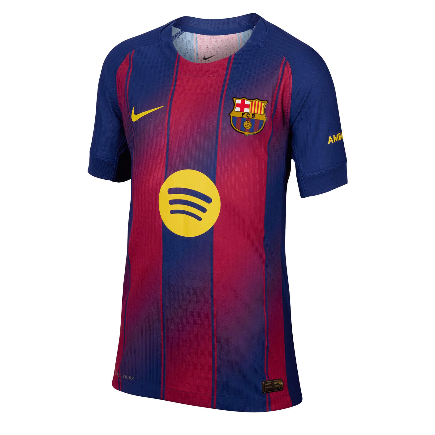 Nike Kids FC Barcelona 2025/26 Dri-FIT ADV Home Jersey w/ Lamine Yamal #10 Printing Front 